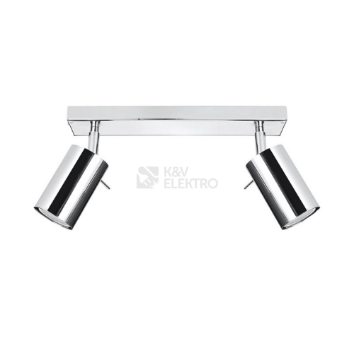 Bodové svítidlo SOLLUX Ring 2 GU10 2x40W bez zdroje SL.0728 chrom