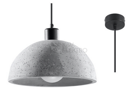 Obrázek produktu Betonový lustr SOLLUX Pablito E27 1x60W bez zdroje SL.0847 0