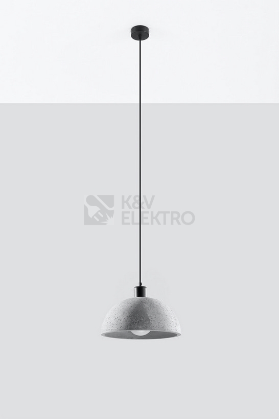 Obrázek produktu Betonový lustr SOLLUX Pablito E27 1x60W bez zdroje SL.0847 1