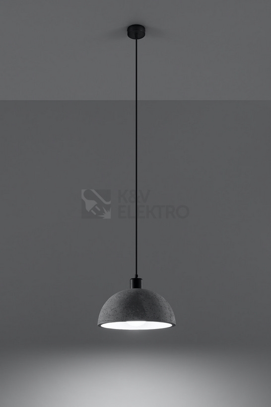Obrázek produktu Betonový lustr SOLLUX Pablito E27 1x60W bez zdroje SL.0847 2