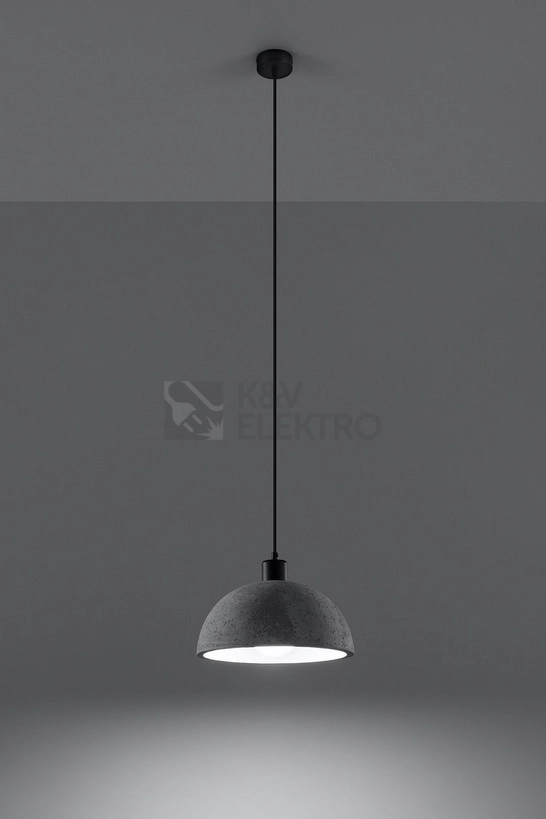 Obrázek produktu Betonový lustr SOLLUX Pablito E27 1x60W bez zdroje SL.0847 2