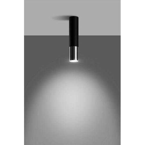 Stropní svítidlo SOLLUX Loopez GU10 1x40W bez zdroje SL.0939 černá/chrom (obrázek 3)