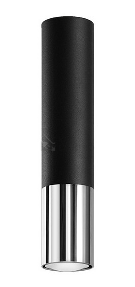 Obrázek produktu Stropní svítidlo SOLLUX Loopez GU10 1x40W bez zdroje SL.0939 černá/chrom 0