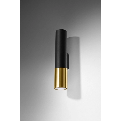 Nástěnné svítidlo SOLLUX Loopez GU10 2x40W bez zdroje SL.0950 černá/zlatá (obrázek 3)
