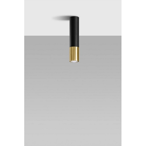 Stropní svítidlo SOLLUX Loopez GU10 1x40W bez zdroje SL.0951 černá/zlatá (obrázek 5)