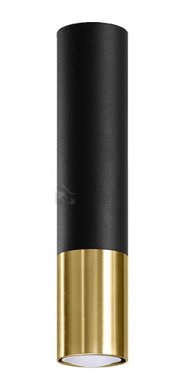Obrázek produktu Stropní svítidlo SOLLUX Loopez GU10 1x40W bez zdroje SL.0951 černá/zlatá 0