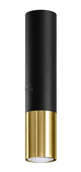 Obrázek produktu Stropní svítidlo SOLLUX Loopez GU10 1x40W bez zdroje SL.0951 černá/zlatá 0