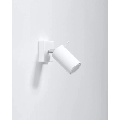 Nástěnné bodové svítidlo s vypínačem SOLLUX Ring GU10 1x40W bez zdroje SL.1024 bílá (obrázek 3)