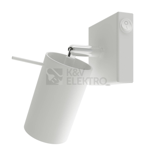 Nástěnné bodové svítidlo s vypínačem SOLLUX Ring GU10 1x40W bez zdroje SL.1024 bílá