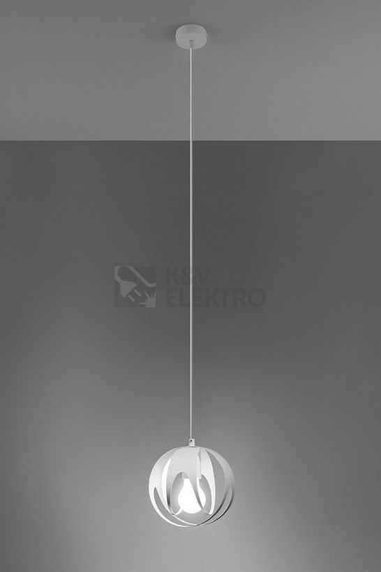 Obrázek produktu Lustr SOLLUX Tulos 1 E27 1x60W bez zdroje SL.1083 bílá 2