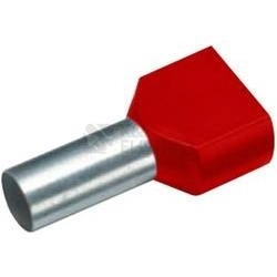 Obrázek produktu Lisovací dutinky dvojité červené DD 1,0-8 průřez 1mm2 délka 8mm (500ks) 0