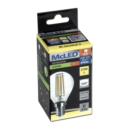 LED žárovka E14 McLED 4,7W (40W) teplá bílá (2700K) ML-324.039.87.0 (obrázek 4)