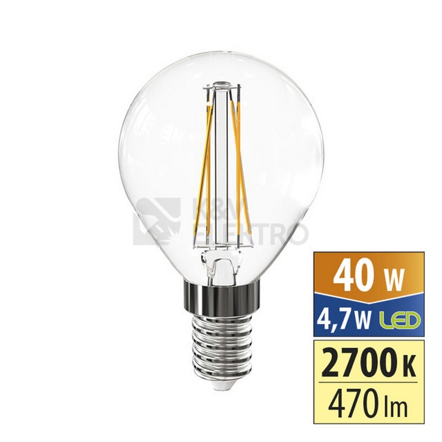 Obrázek produktu LED žárovka E14 McLED 4,7W (40W) teplá bílá (2700K) ML-324.039.87.0 0