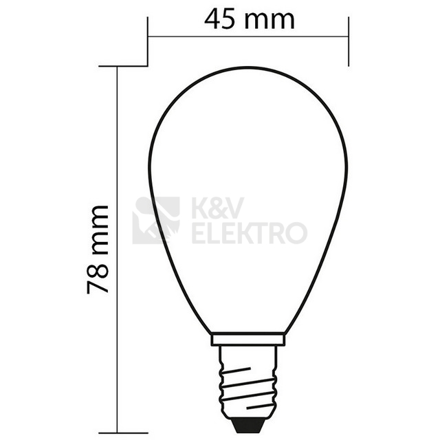Obrázek produktu LED žárovka E14 McLED 4,7W (40W) teplá bílá (2700K) ML-324.039.87.0 3