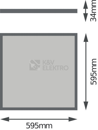 Obrázek produktu LED panel LEDVANCE 4in1 600x600mm 32W/3000K teplá bílá 1