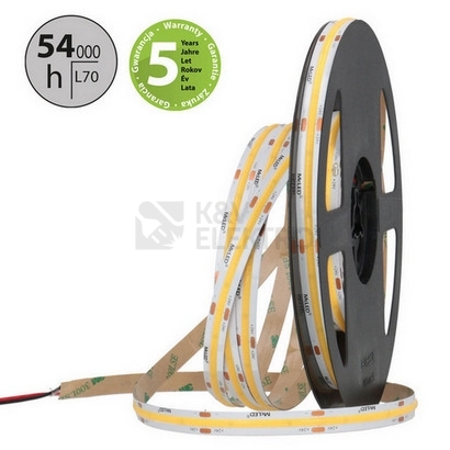 Obrázek produktu LED pásek McLED 24V COB teplá bílá 480LED/m 5W/m CRI90 10mm ML-126.053.83.2 1