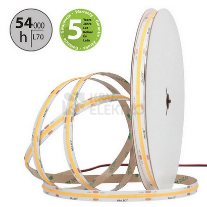 Obrázek produktu LED pásek McLED 24V COB neutrální bílá 480LED/m 10W/m CRI90 10mm ML-126.054.83.2 1