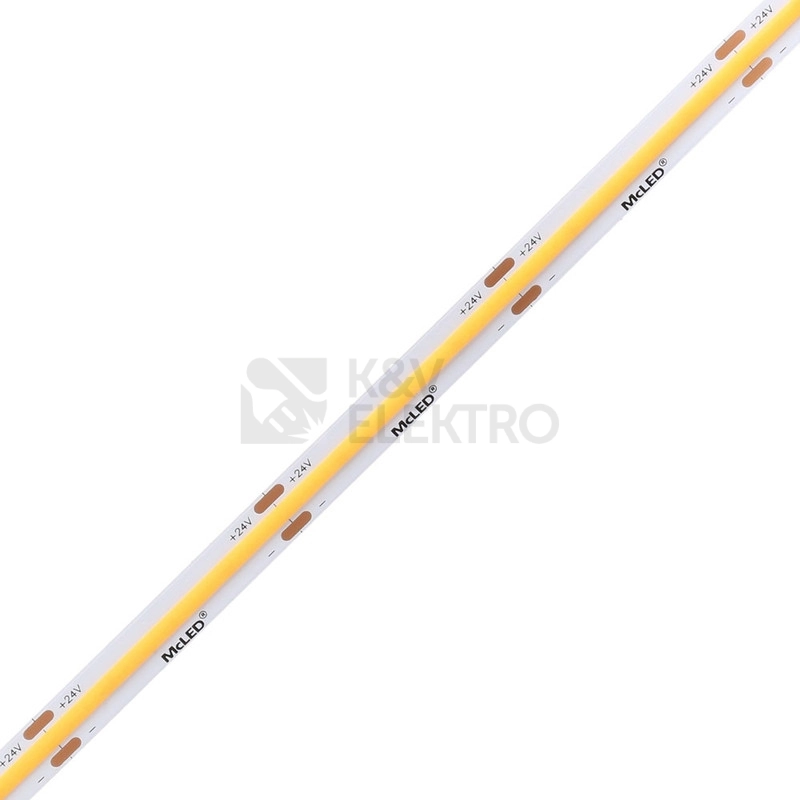Obrázek produktu LED pásek McLED 24V COB teplá bílá 480LED/m 10W/m CRI90 10mm ML-126.055.83.2 2