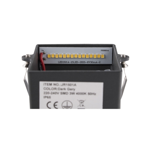 Vestavné LED svítidlo McLED Karin 3W 3000K IP65 šedá ML-517.013.81.0