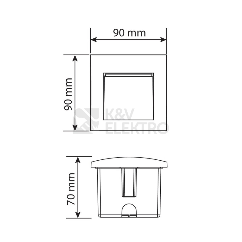 Obrázek produktu Vestavné LED svítidlo McLED Karin 3W 3000K IP65 šedá ML-517.013.81.0 5