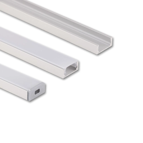 Přisazený hliníkový profil PG2 16x8mm s mléčným difuzorem 1m McLED ML-761.001.74.1