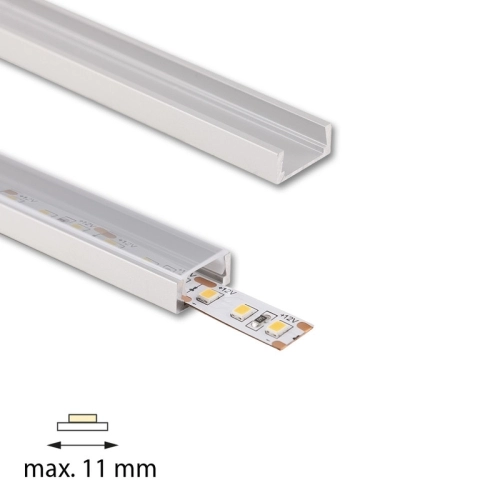 Přisazený hliníkový profil PG2 16x8mm s čirým difuzorem 1m McLED ML-761.003.74.1 (obrázek 5)