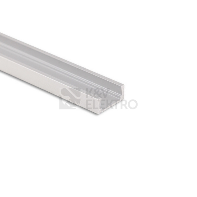 Obrázek produktu Přisazený hliníkový profil PG2 16x8mm včetně čirého difuzoru 2m McLED ML-761.003.74.2 1