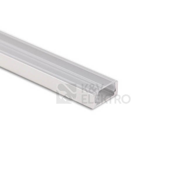 Obrázek produktu Přisazený hliníkový profil PG2 16x8mm včetně čirého difuzoru 2m McLED ML-761.003.74.2 2