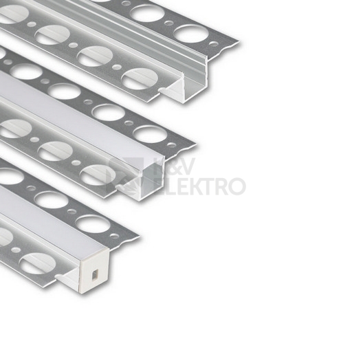 Obrázek produktu Hliníkový profil McLED pro sádrokarton AU 55x15mm včetně mléčného difuzoru 1m ML-761.028.74.1 0