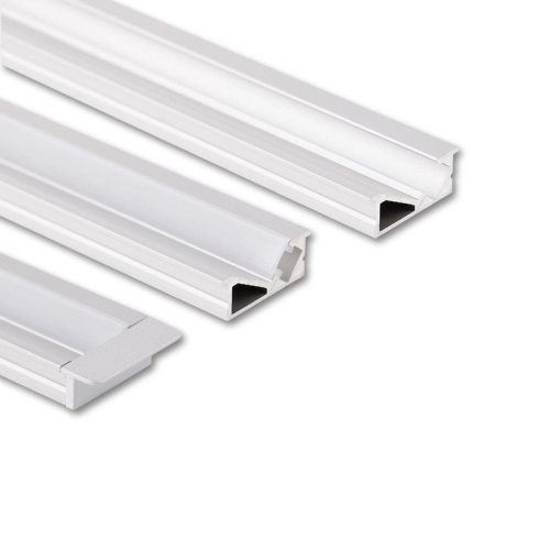 Vestavný hliníkový profil McLED VE 24x10mm včetně mléčného difuzoru 1m ML-761.029.74.1