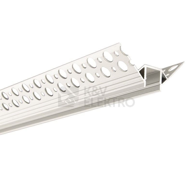 Obrázek produktu Rohový hliníkový profil McLED AS pro sádrokarton 51x23mm včetně mléčného difuzoru 2m ML-761.038.43.2 2