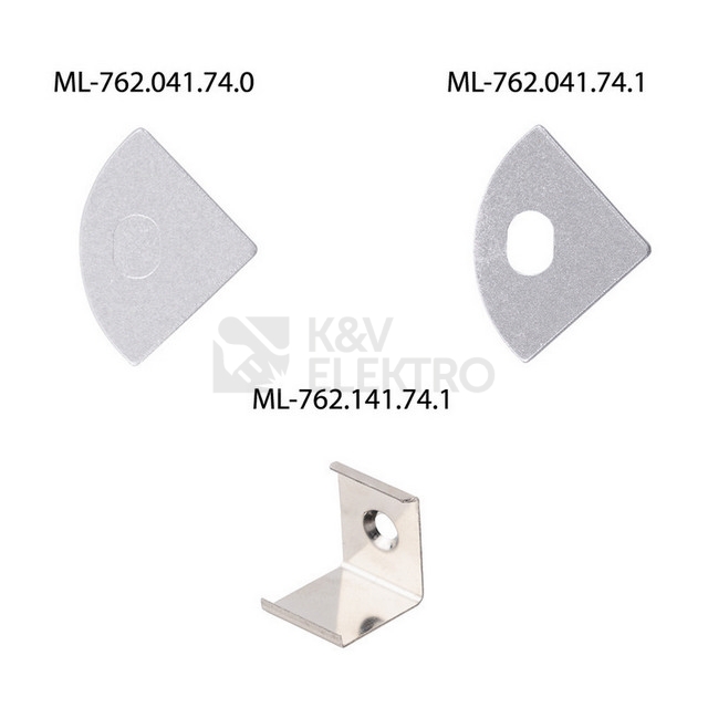 Obrázek produktu Rohový hliníkový profil McLED RS2 16x16mm s mléčným difuzorem 1m ML-761.041.74.1 2