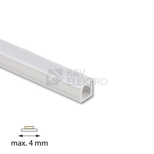 Obrázek produktu Přisazený hliníkový profil McLED PA1 7x6mm včetně mléčného difuzoru 2m ML-761.042.74.2 3