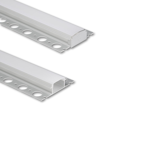 Hliníkový profil McLED pro sádrokarton AX 62x14mm včetně mléčného difuzoru 1m ML-761.046.74.1