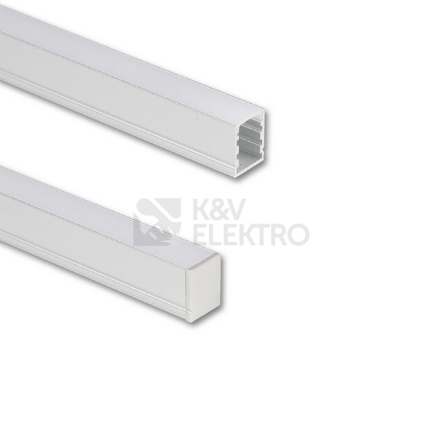 Obrázek produktu Přisazený hliníkový profil McLED PHA 12x15mm včetně mléčného difuzoru 2m ML-761.047.74.2 0