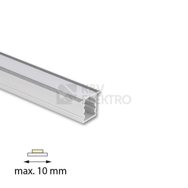 Obrázek produktu Vestavný hliníkový profil McLED VI 12x15mm včetně mléčného difuzoru 2m ML-761.048.74.2 2