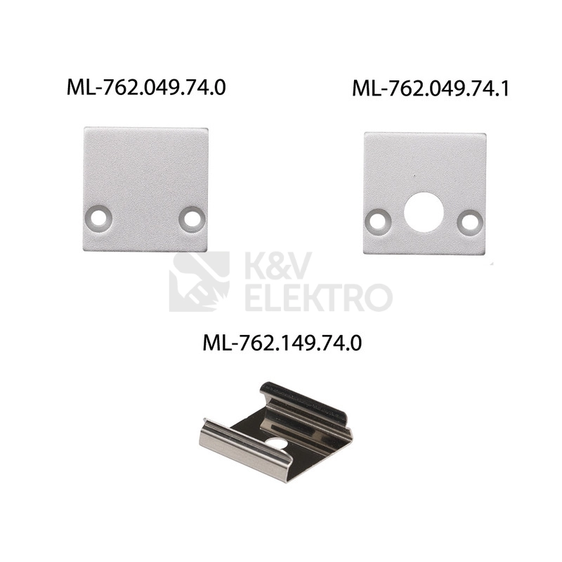Obrázek produktu Přisazený hliníkový profil McLED PCA 25x25mm včetně mléčného difuzoru 1m ML-761.049.74.1 4