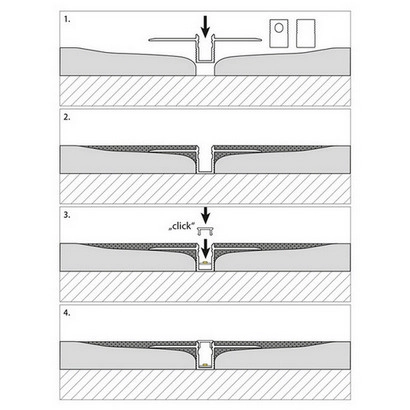 Vestavný hliníkový profil McLED AL pro sádrokarton 48x12mm včetně matného difuzoru 2m ML-761.050.43.2 (obrázek 5)