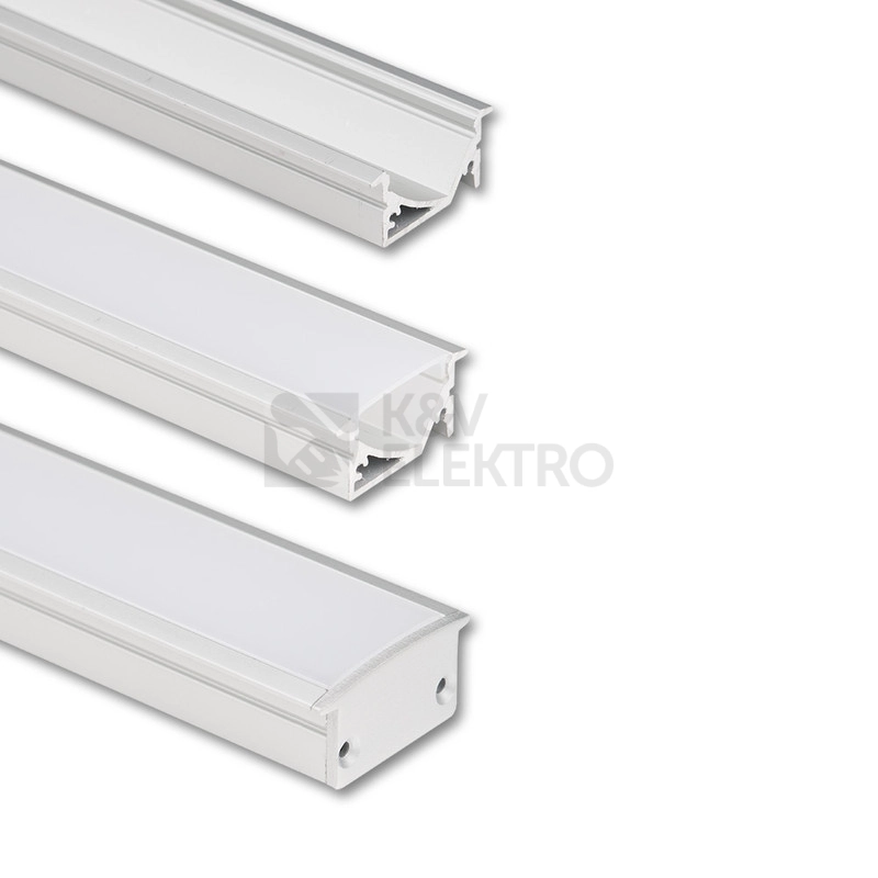 Obrázek produktu Vestavný hliníkový profil McLED VA 30x14mm včetně matného difuzoru 2m ML-761.057.43.2 0