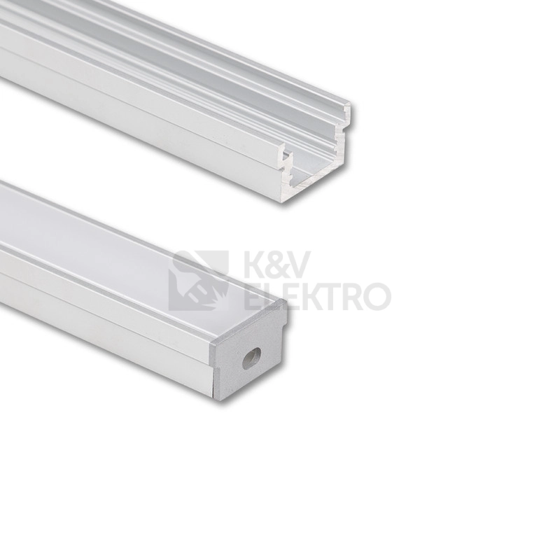 Obrázek produktu Nášlapný hliníkový profil McLED BA 22x13mm včetně mléčného difuzoru 2m ML-761.062.43.2 0