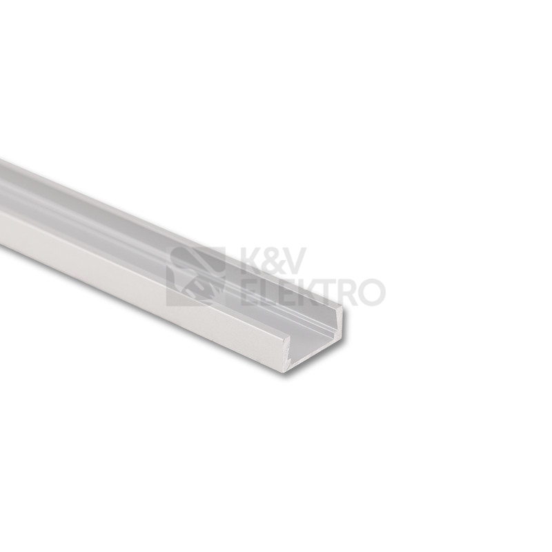 Obrázek produktu Přisazený hliníkový profil PG2 16x8mm BEZ DIFUZORU 2m McLED ML-761.101.74.2 0