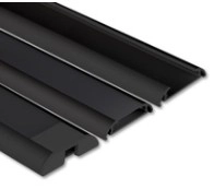 Přisazený hliníkový profil McLED PX2 40x9mm včetně difuzoru 2m černý ML-761.305.86.2