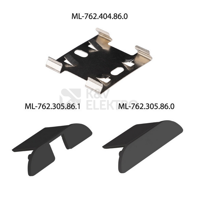 Obrázek produktu Přisazený hliníkový profil McLED PX2 40x9mm včetně difuzoru 2m černý ML-761.305.86.2 3