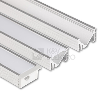 Obrázek produktu Vestavný hliníkový profil McLED VK 21x11mm včetně mléčného difuzoru 1m ML-761.306.86.1 0