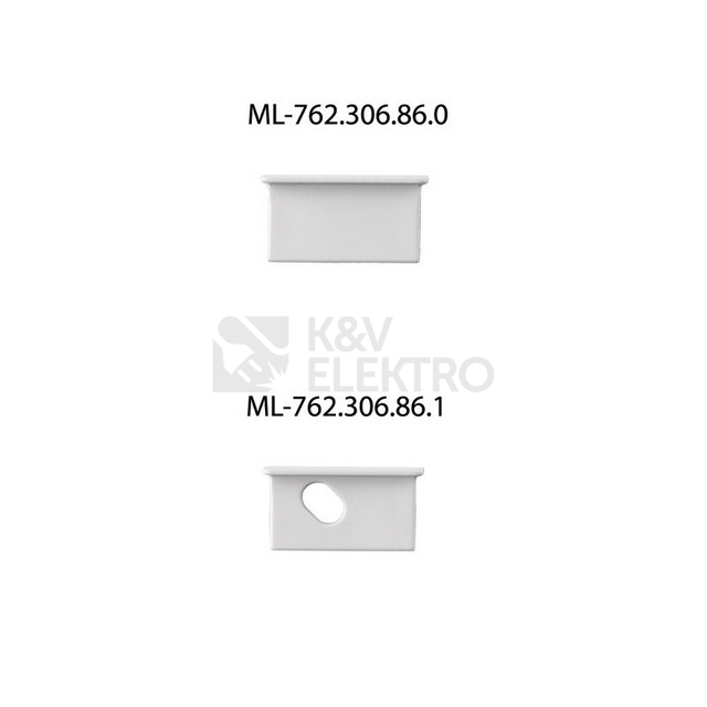 Obrázek produktu Vestavný hliníkový profil McLED VK 21x11mm včetně mléčného difuzoru 1m ML-761.306.86.1 2