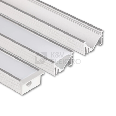 Obrázek produktu Vestavný hliníkový profil McLED VK 21x11mm včetně mléčného difuzoru 2m ML-761.306.86.2 0