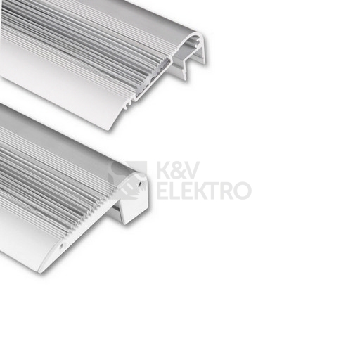 Obrázek produktu Nášlapný hliníkový profil McLED BF 68x25mm včetně mléčného difuzoru a silikonové podložky 1m ML-761.310.86.1 0