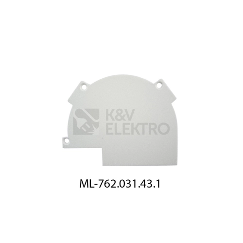 Koncovka LED profilu AJ levá bílá McLED ML-762.031.43.1