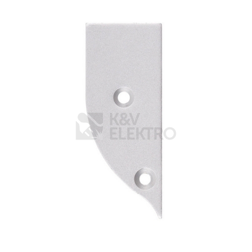 Koncovka LED profilu NC bez otvoru stříbrná McLED ML-762.034.74.0