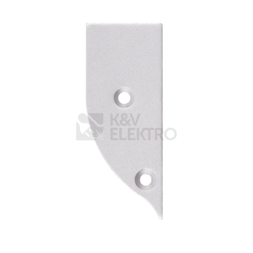 Koncovka LED profilu NC bez otvoru stříbrná McLED ML-762.034.74.0